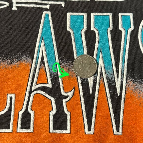 VTG World Of Outlaws Life In The‎ Fast Lane Single Stitch 1991/1992 T Shirt Sz L - Picture 12 of 15